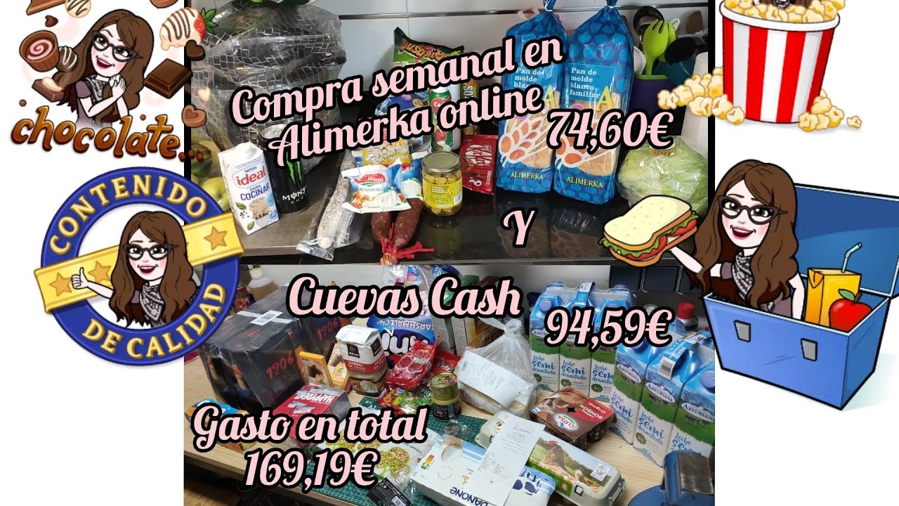 Compra🧾Semanal🛒Alimerka Online y 🛒 Cuevas Cash