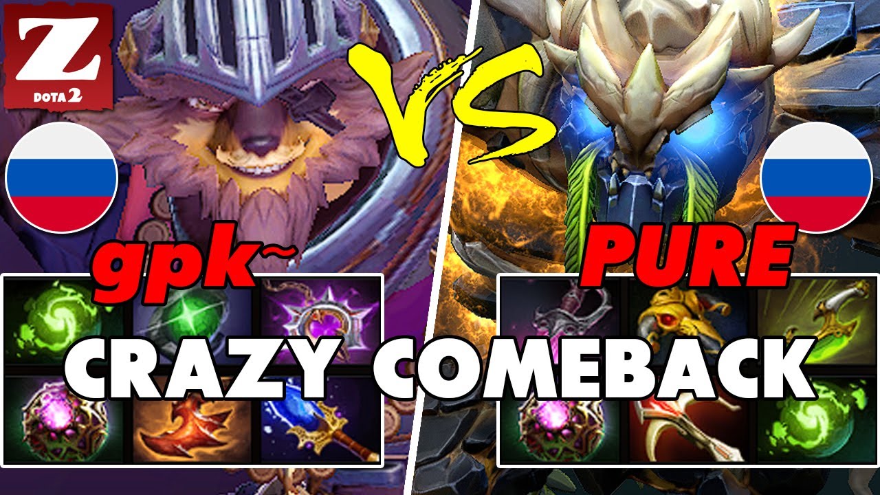 gpk (PANGOLIER) Mid vs PURE (TINY) Carry - Epic Battle Of Pro Dota 2 Players - Z Dota 2 Channel