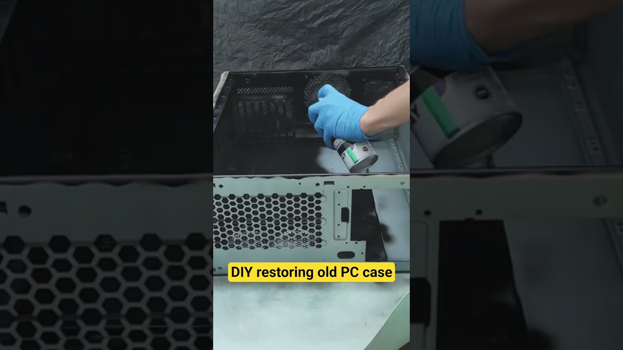 DIY RESTORING OLD PC CASE INTO MODERN ONE! Full vid on my channel! #modding #pccase #diy #pcparts