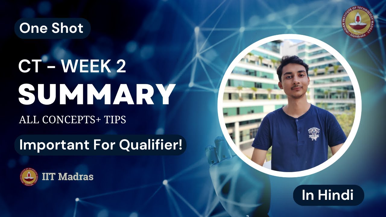 Computational Thinking - Week 2 Summary | All Lectures One Shot | IITM Online BS Degree