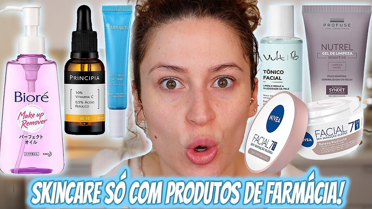 ROTINA De SKINCARE Completa com Produtos de FARMÁCIA - DIA E NOITE! | Duda Fernandes