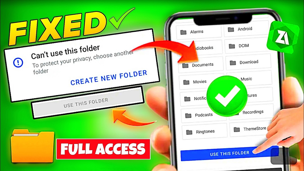 How to Fix Can't Use this Folder 📂 Can't Use this Folder | Fix can't use this Folder