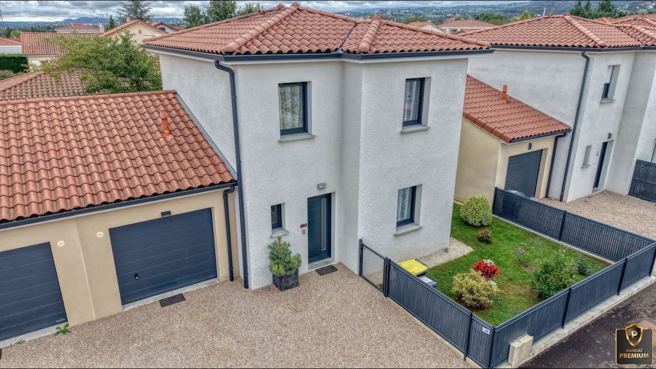 Montbrison 42600 Maison 4 Pièces de 96,50m2 + Terrasse + Terrain 239m2 A Vendre par Franck MARCHAND