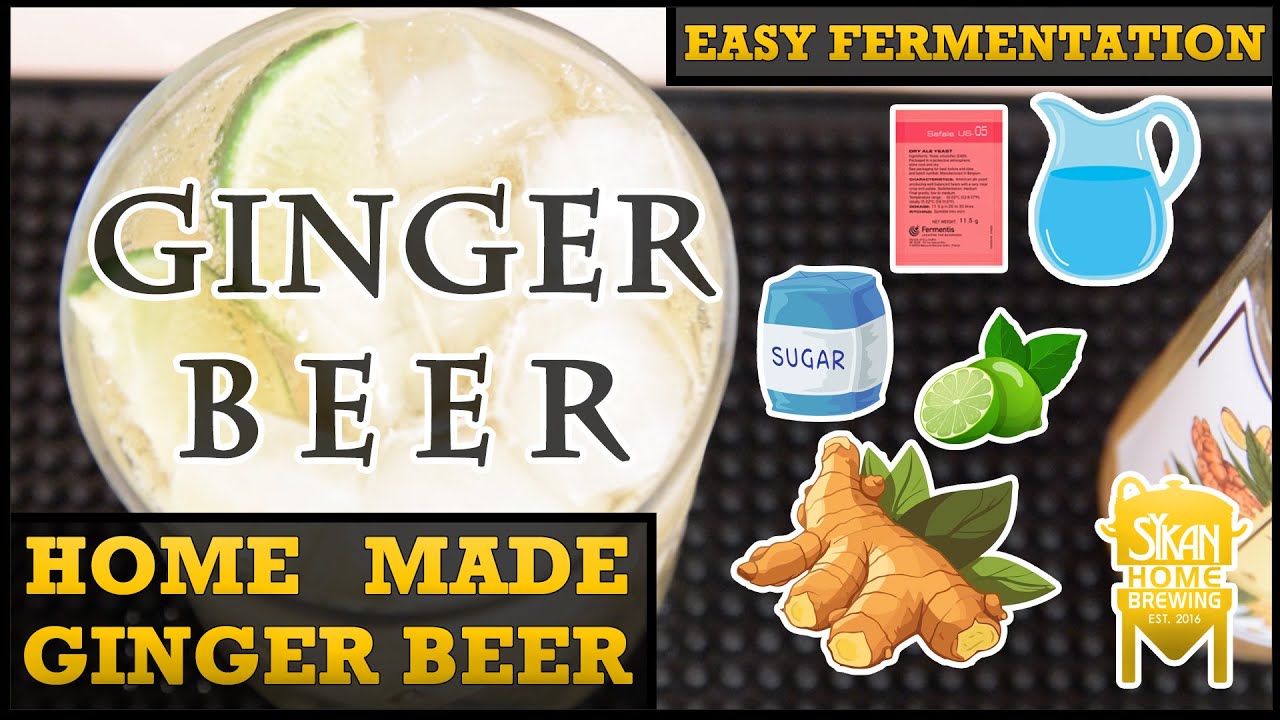 Come fare la GINGER BEER in CASA | FERMENTAZIONE FACILE | Soda Fermentata allo ZENZERO