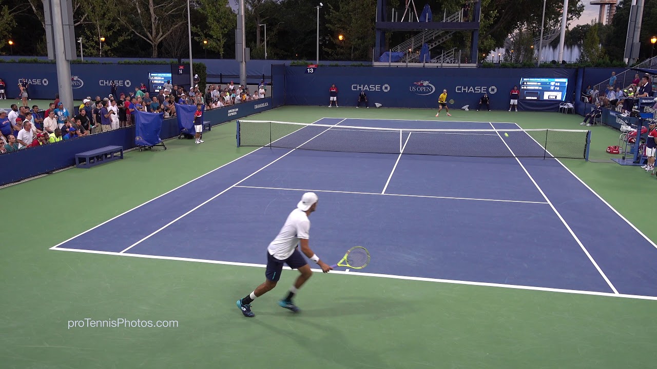 Tsitsipas v Berrettini, 2017 US Open, 4K