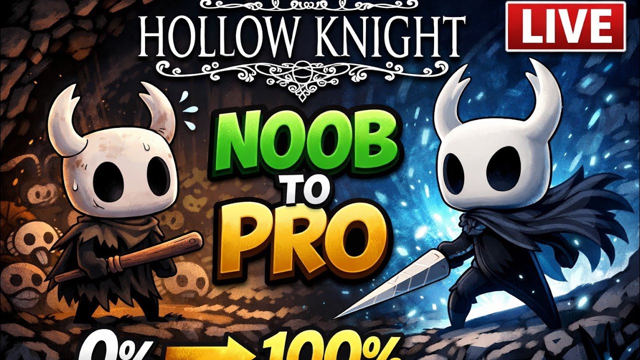 HOLLOW KNIGHT live  journey Beginner 😭to Pro 🥱😤# Hollow knight