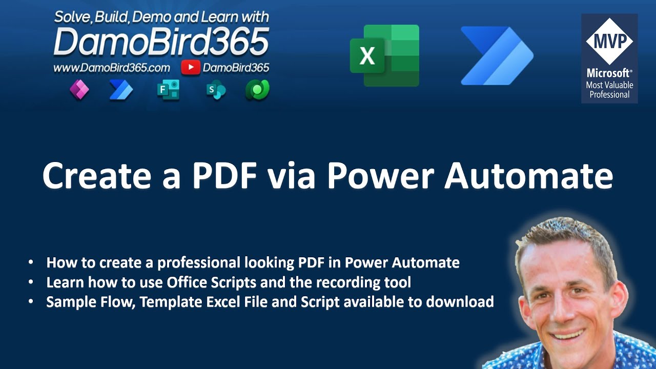 Dynamic PDF Creation in Power Automate with Office Scripts – Step-by-Step Tutorial