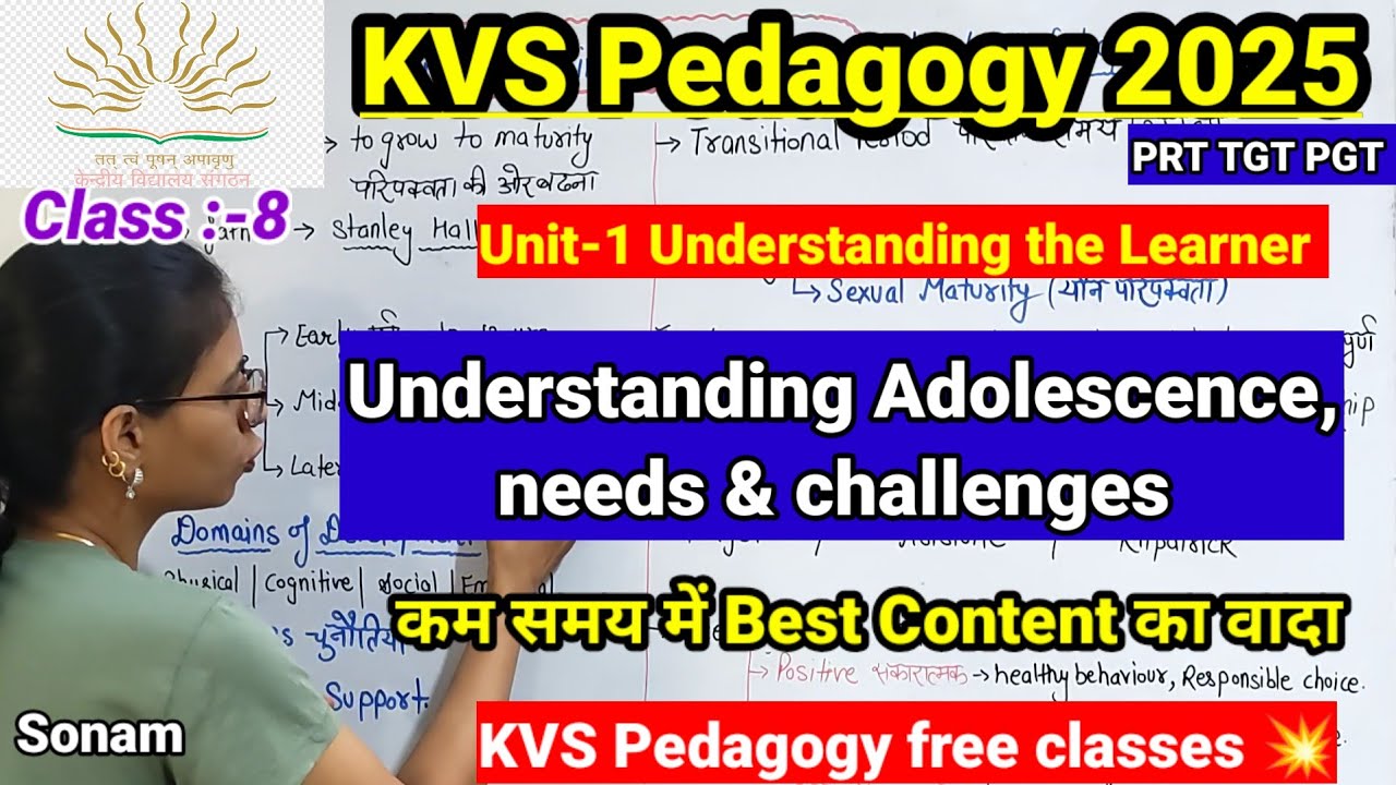 Understanding Adolescence needs challenges and physical cognitive social emotional Development |kvs|