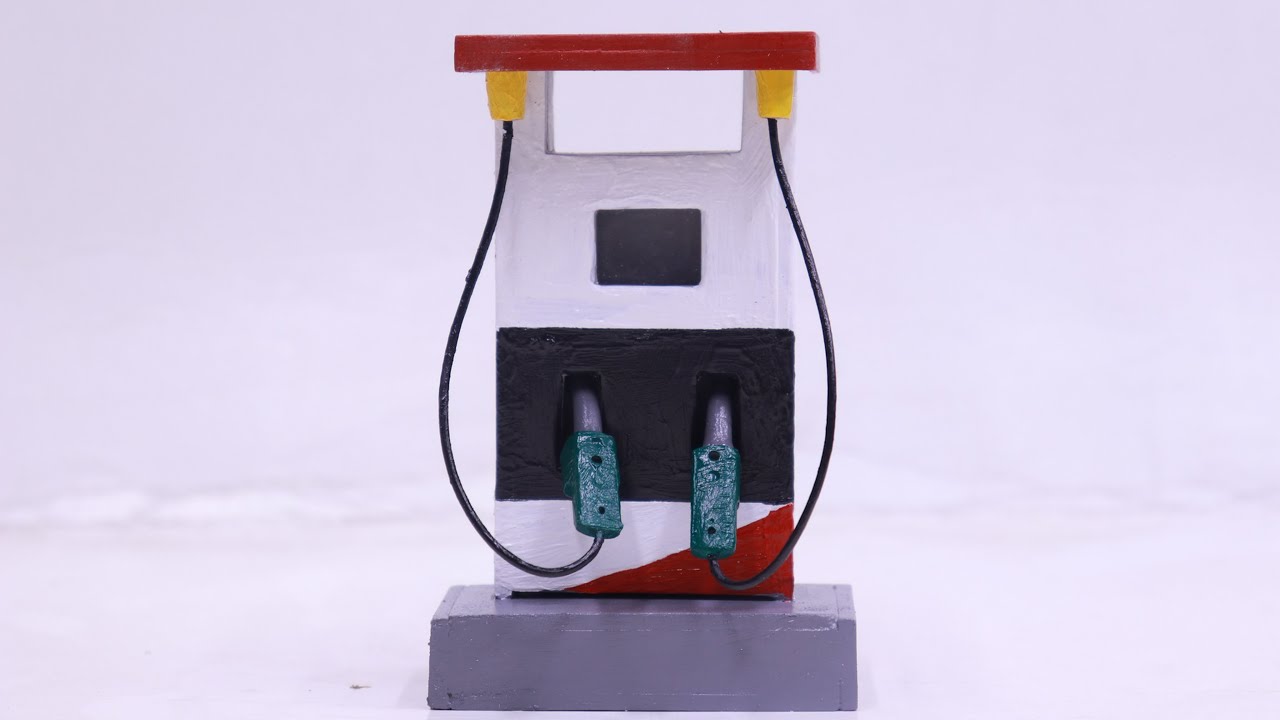 How to make a mini Petrol Pump using PVC. DIY | Petrol Pump | Idea Into Reality