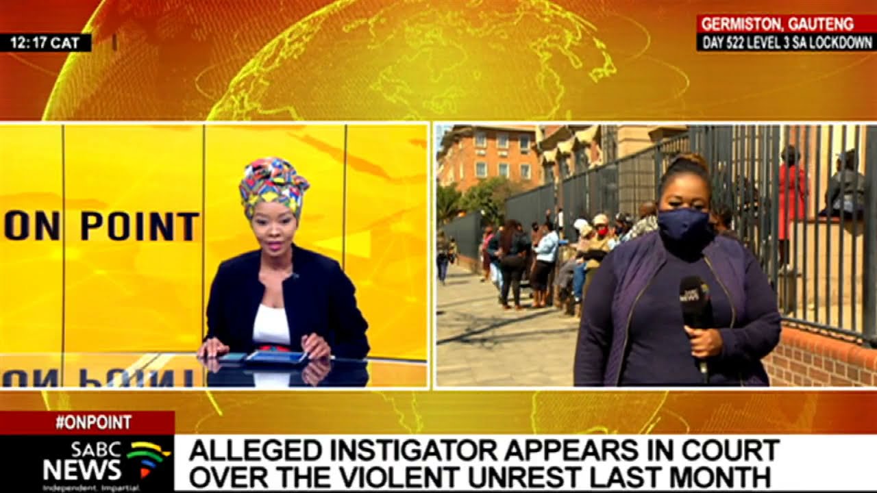 SA Unrest | Alleged public violence instigator at the Germiston Magistrate's Court