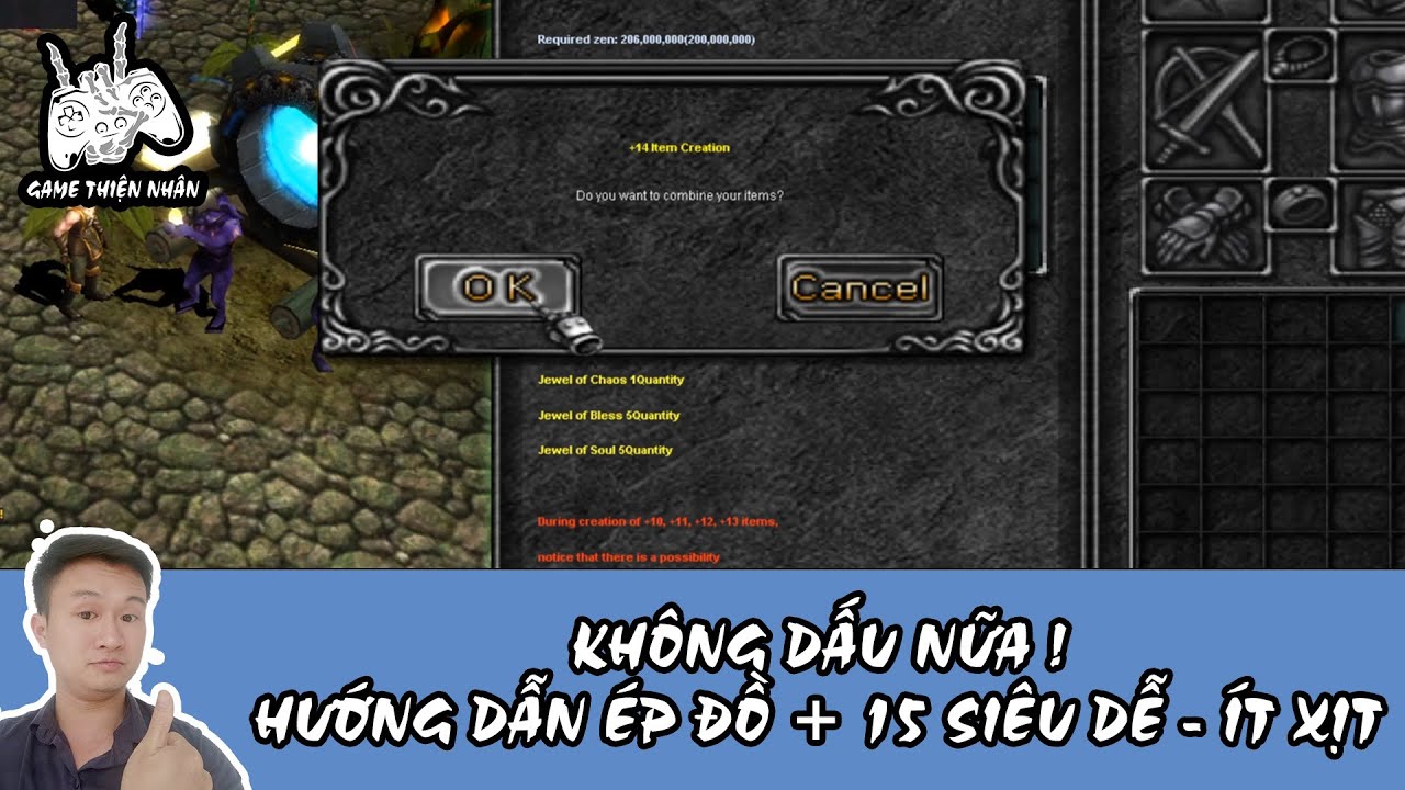 Không Dấu Nữa ! - Hướng Dẫn Ép Đồ + 15 Siêu Dễ - Ít Xịt - Làm Quest 200 Chaos Gobin - Mu Hay 2020