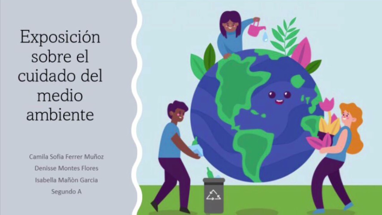 Exposición sobre el cuidado del medio ambiente