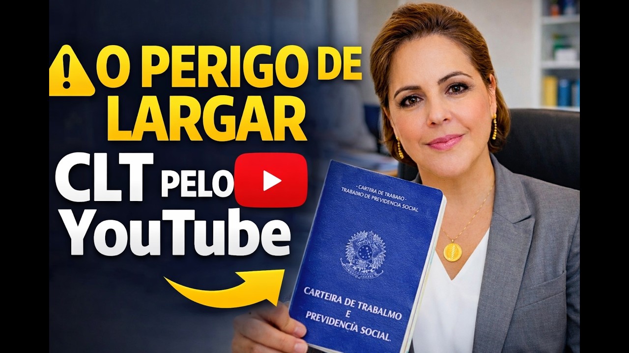 O perigo de deixar o CLT para trabalhar no YouTube? Minha opinião sincera .