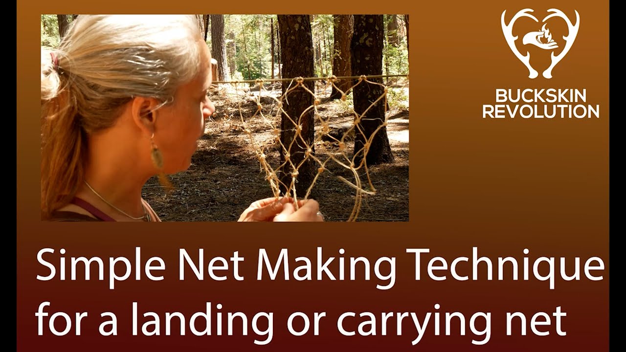 Simple Net Making technique for landing or carrying net