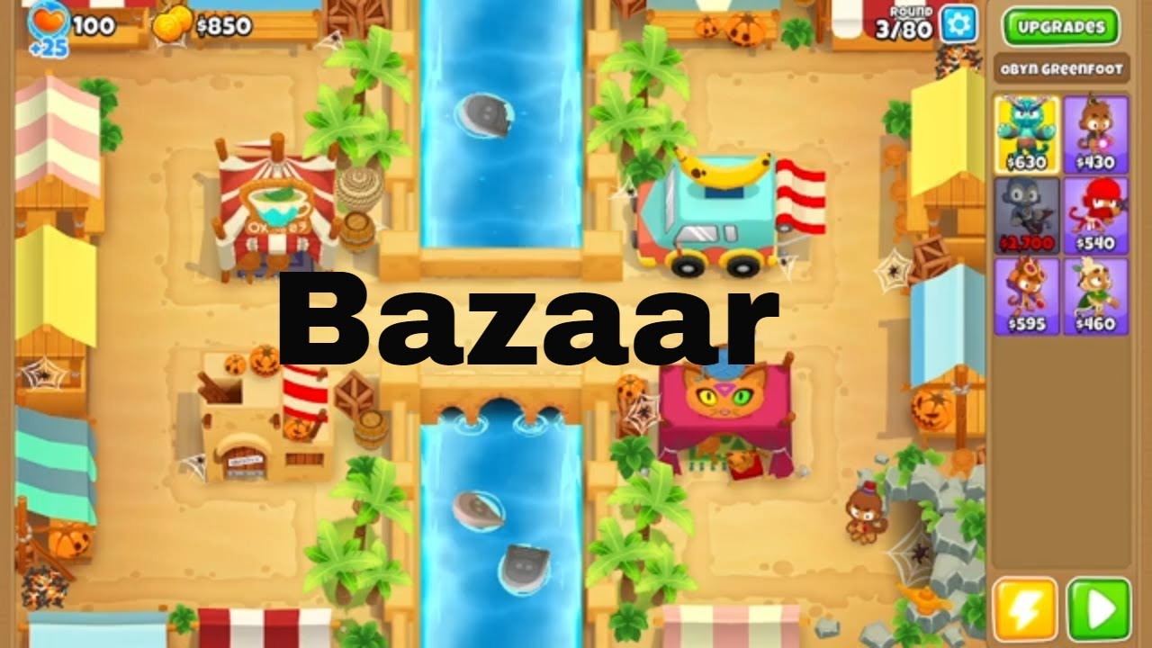 BTD6 - Bazaar Magic Monkeys Only Guide