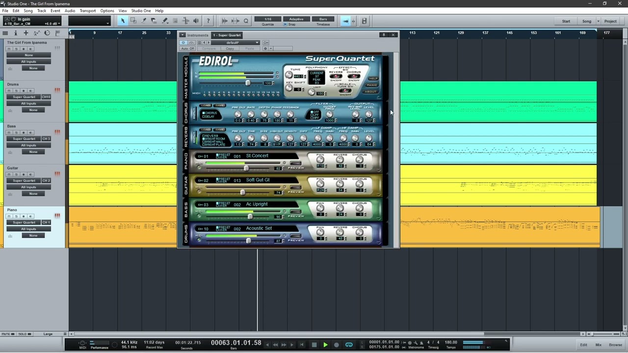 Edirol Super Quartet Synthesizer plugin (2000)
