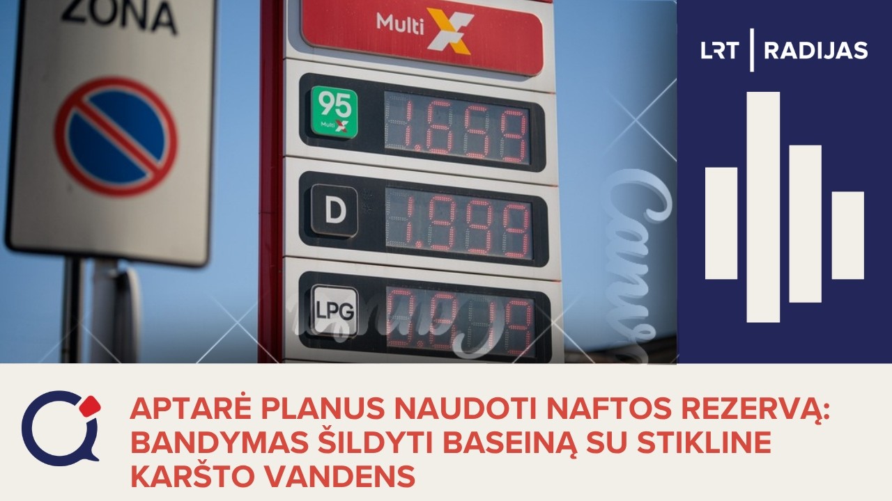 Aptarė planus naudoti naftos rezervą: bandymas šildyti baseiną su stikline karšto vandens