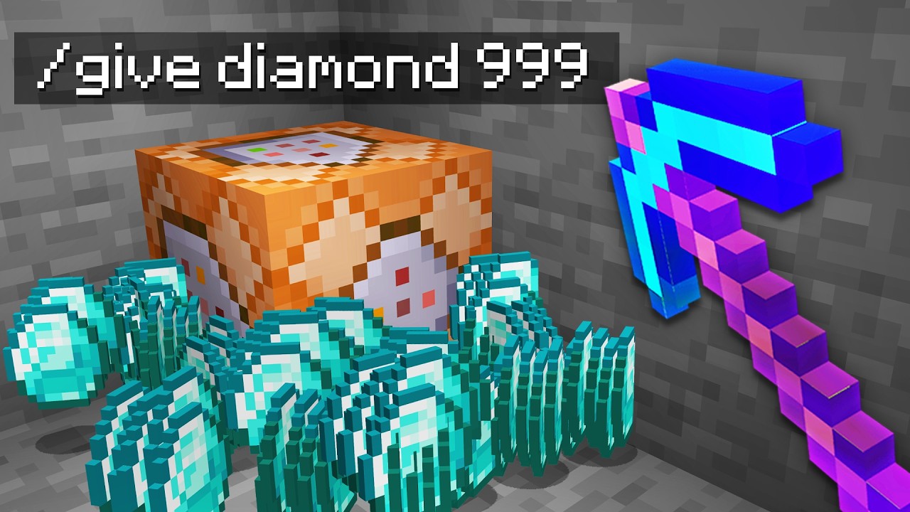 Minecraft, but there's Command Block Ores...