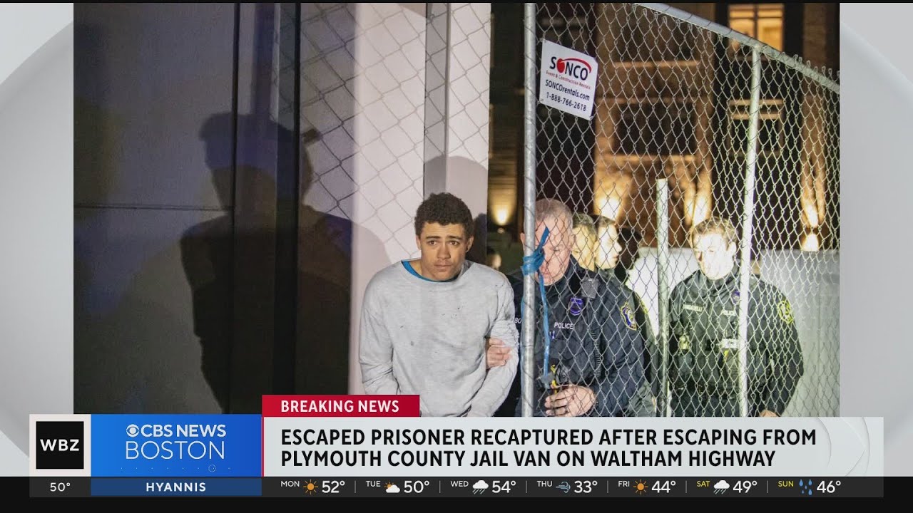Prisoner captured after escaping jail van in Waltham