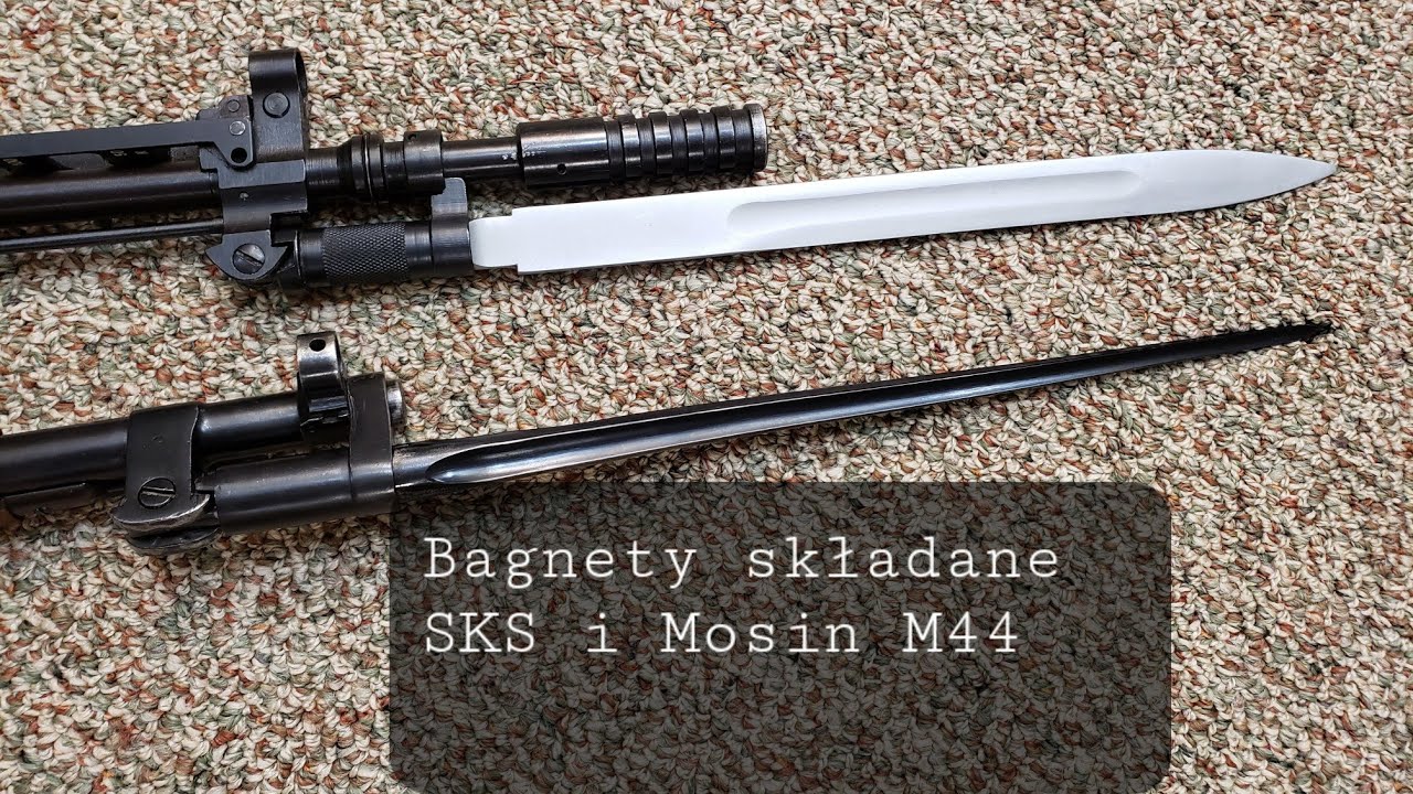 Bagnet składany SKS i Mosin M44