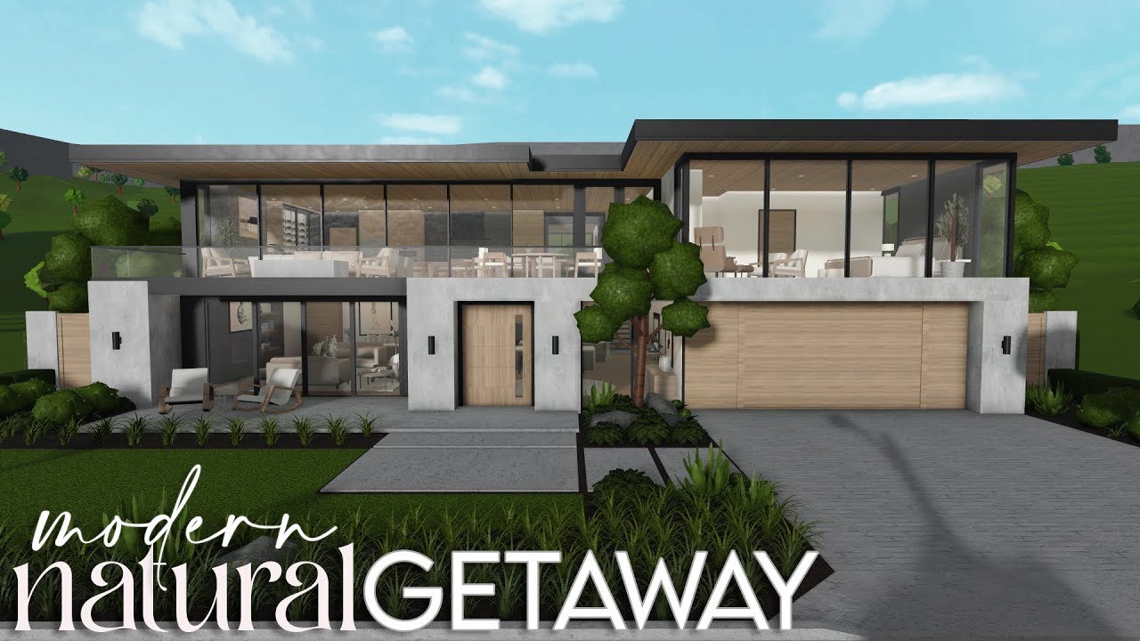 Bloxburg | Modern Natural Getaway | House Build