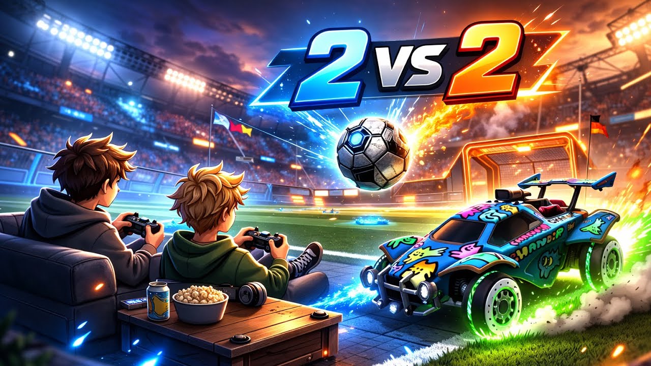 🚗⚽ Rocket League mit Oskar! 😱 2vs2 & 4vs4 komplett eskaliert 🔥