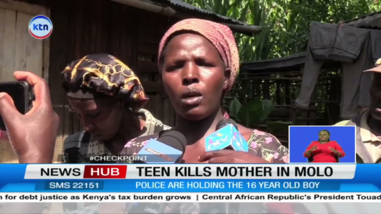 16 year old boy detained in Molo, Nakuru county after allegedly killing mother in a confrontation