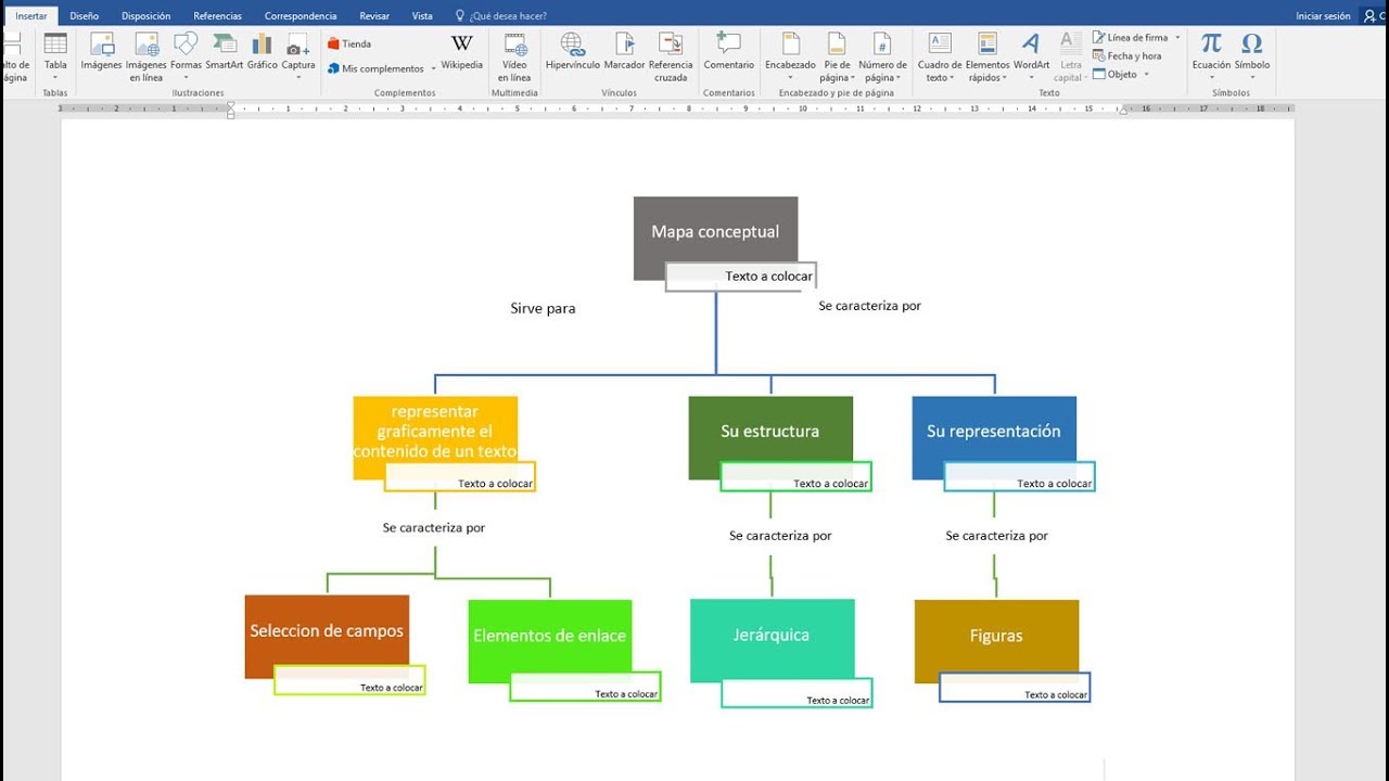 Como hacer un mapa conceptual en Word 2025