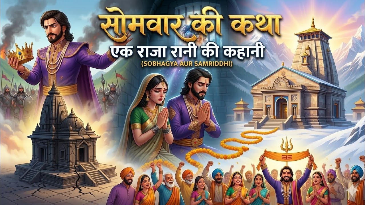 सोमवार की कथा/एक रानी और राजा के श्रद्धा और विश्वास की कहानी/भोलेनाथ की कथा/@apni sanskriti1
