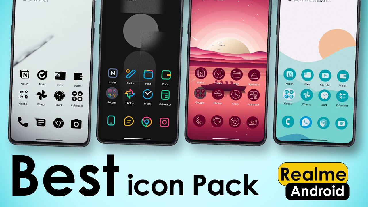 9 Best Icon Pack for realme & Any Android Phone