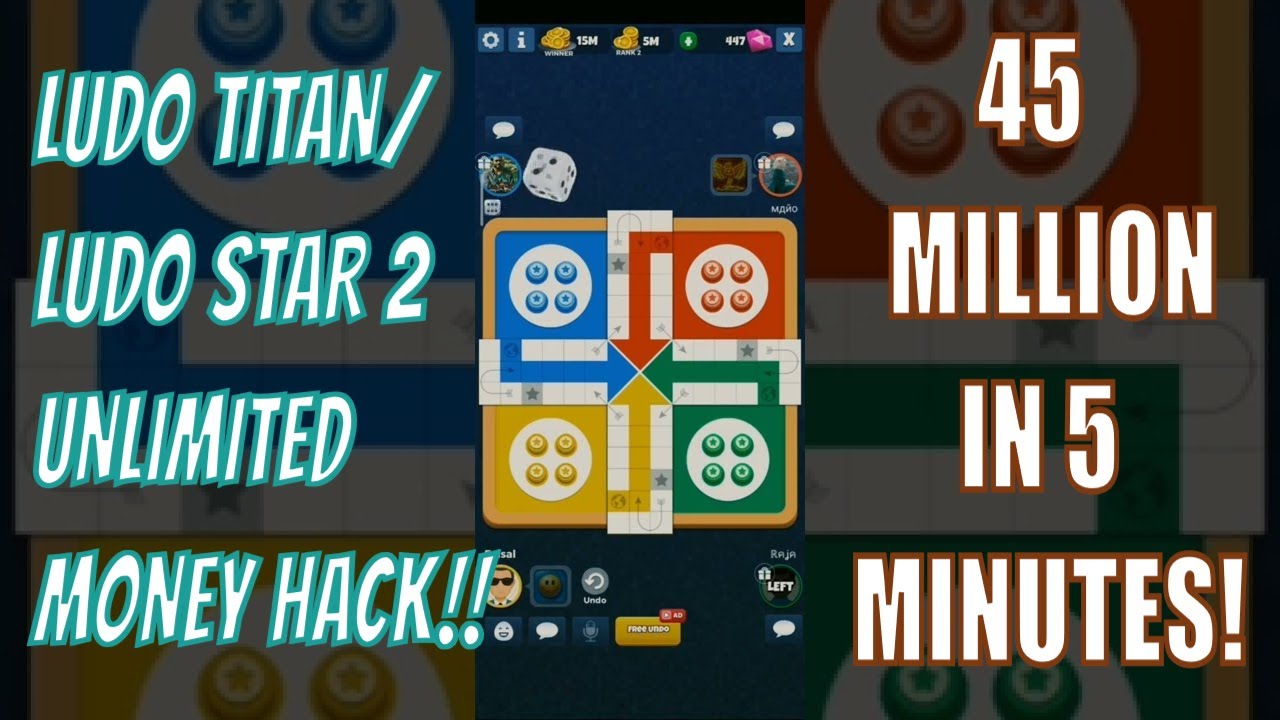 LUDO TITAN/LUDO STAR 2 MONEY HACK! 100% WORKING IN 2022! BEST FOR BEGINNERS,45MILLION IN 5 MINUTES!