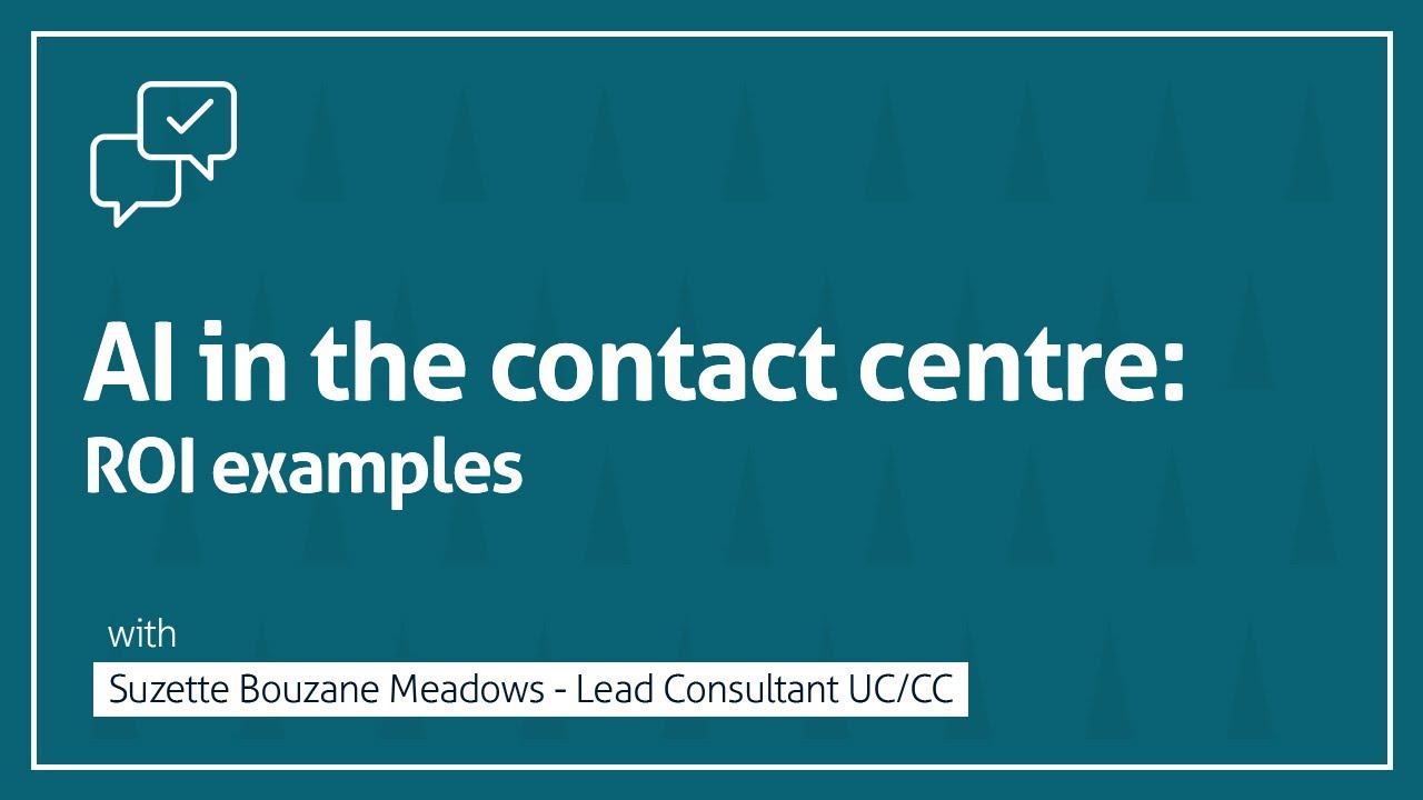 AI in the contact centre: ROI examples