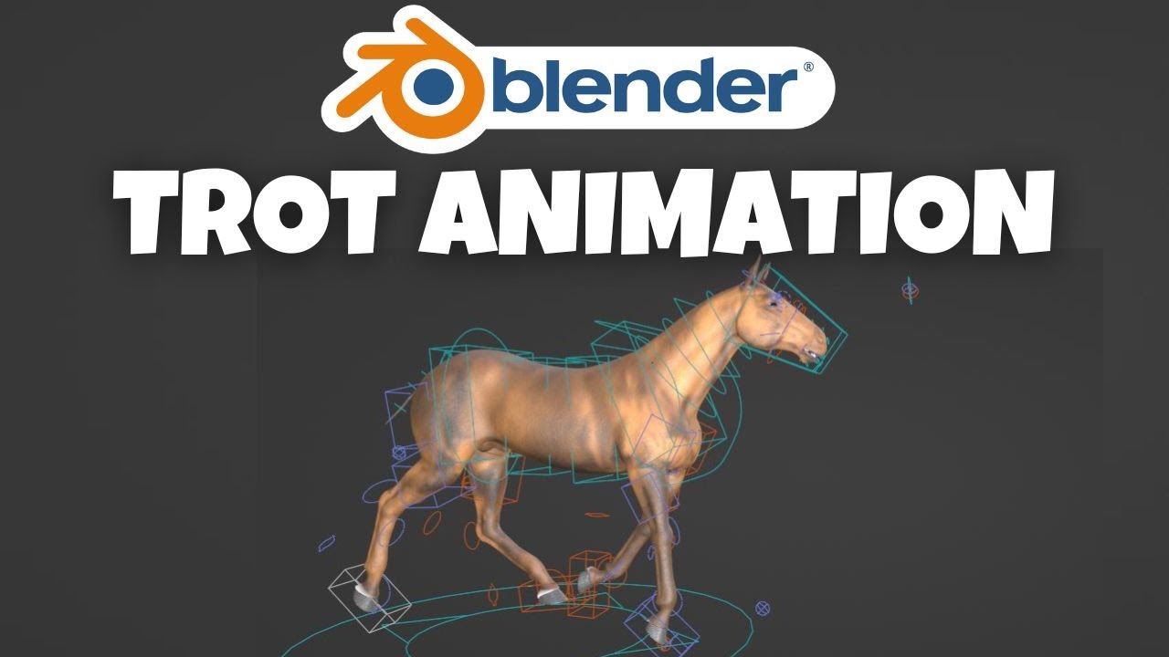 Horse TROT 3D Animation | Blender Animal Animation | Blender Animation Tutorial
