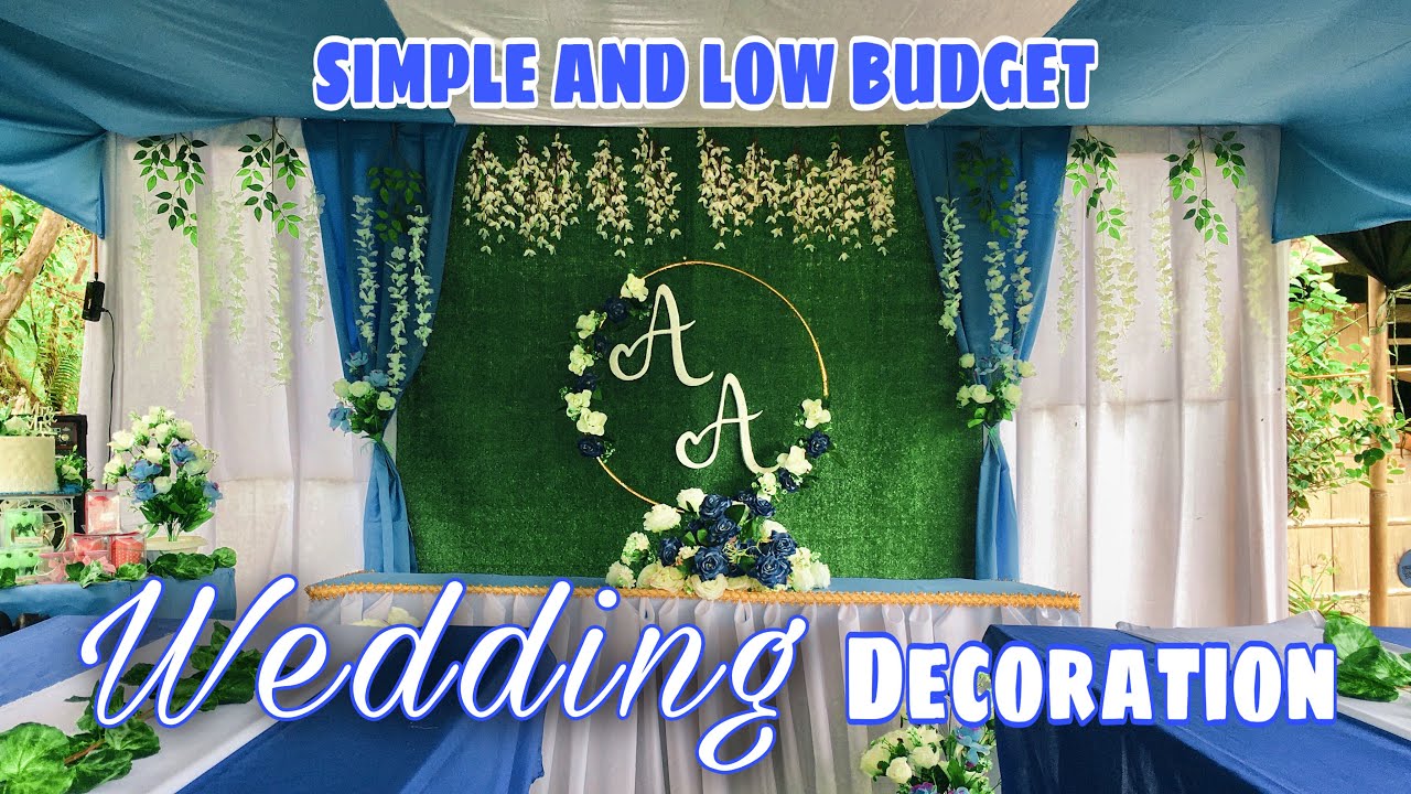 SIMPLE & LOW BUDGET WEDDING DECORATION SET-UP | JEFF TIPAN