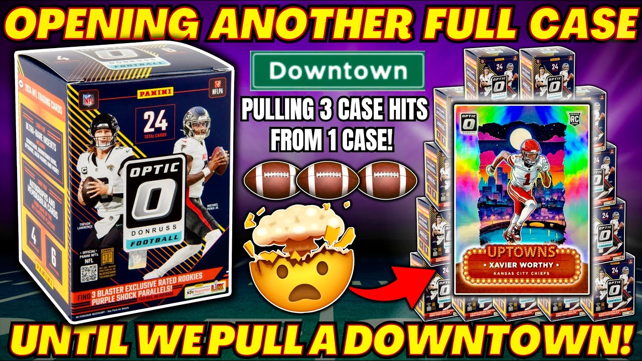 *3 CASE HITS IN 1 CASE!?🤯 2024 OPTIC FOOTBALL BLASTER BOX FULL CASE REVIEW!🏈