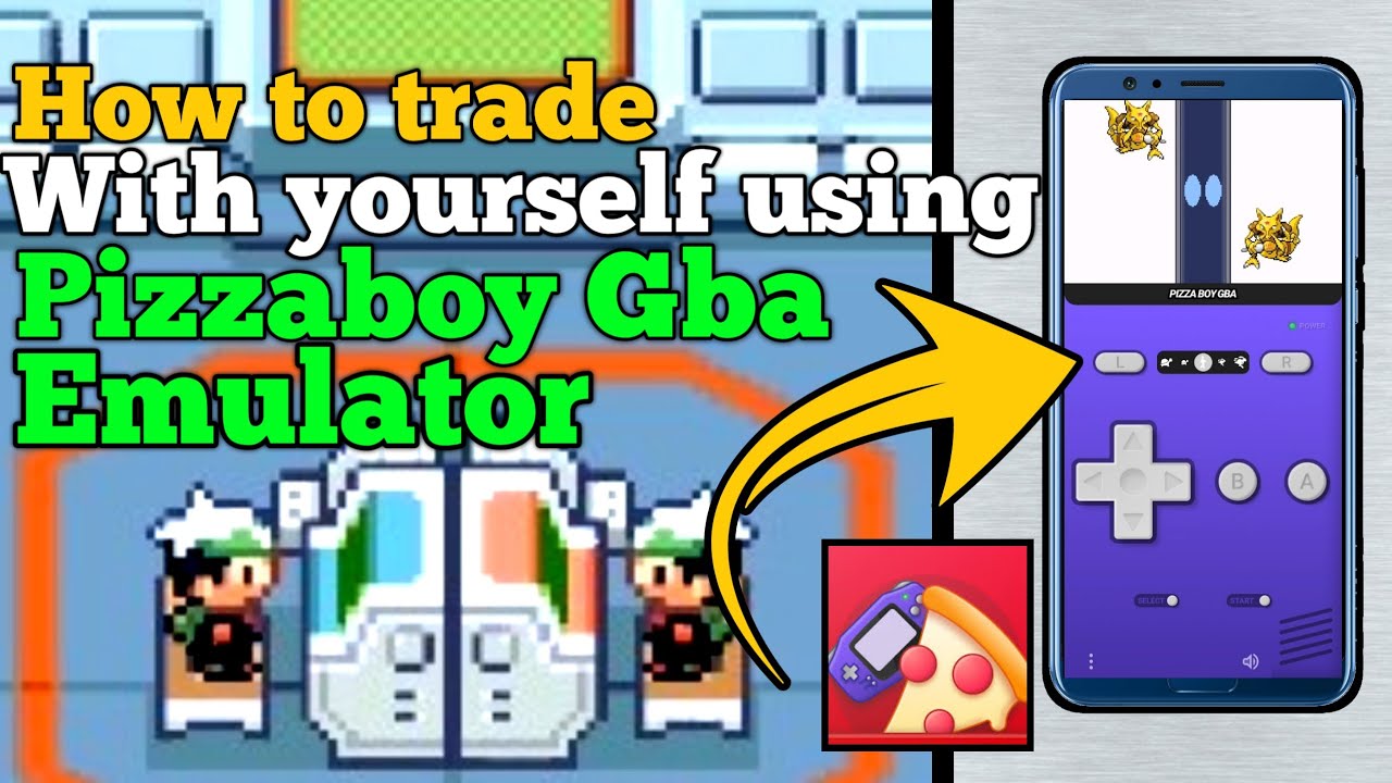 How to TRADE WITH YOURSELF & EVOLVE Pokemon using Pizzaboy