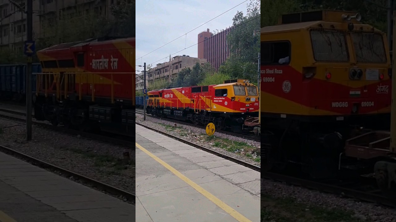 WDG 6G Angad Locomotive Honking #wdg6g #loco #locomotive #indianrailways