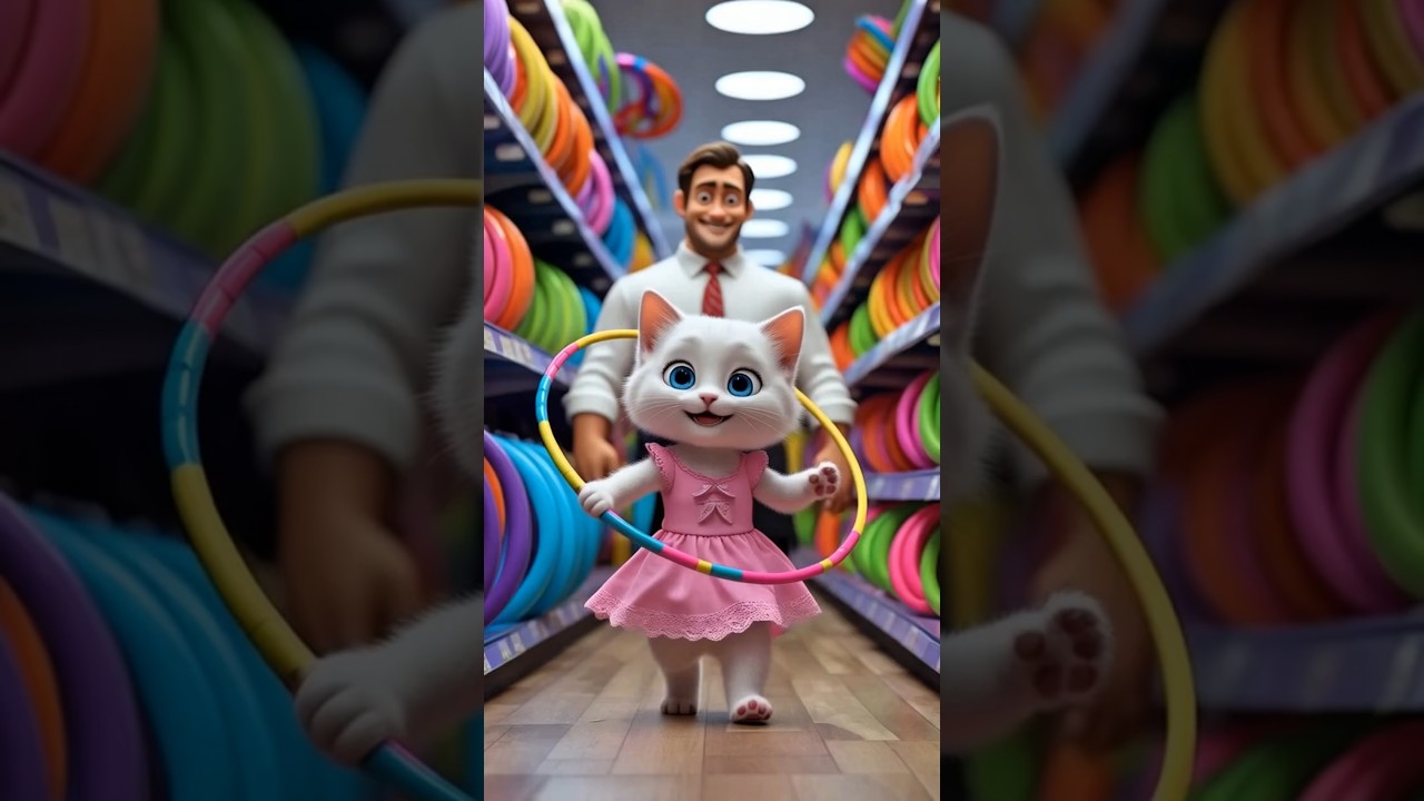 The Cute Kiki buys a hula - hoop for the hostess to keep fit