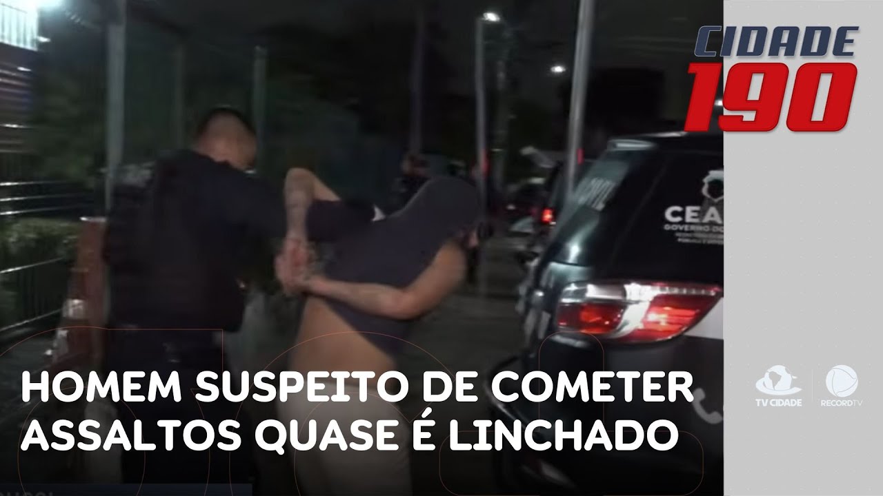 Homem suspeito de cometer assaltos quase é linchado; foi salvo pela Guarda Municipal | Cidade 190