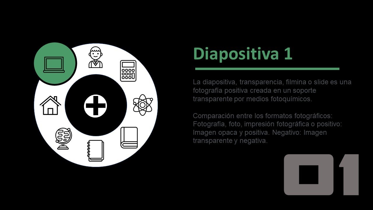 Diapositiva INTERACTIVA CIRCULAR  FÁCIL en PowerPoint 🖱️ EASY slide [Plantilla GRATIS - FREE]