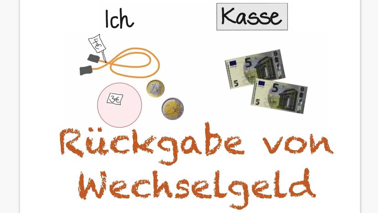Rückgabe von Wechselgeld Klasse 1 und 2 || Rechnen mit Geld || Grundschule Mathematik