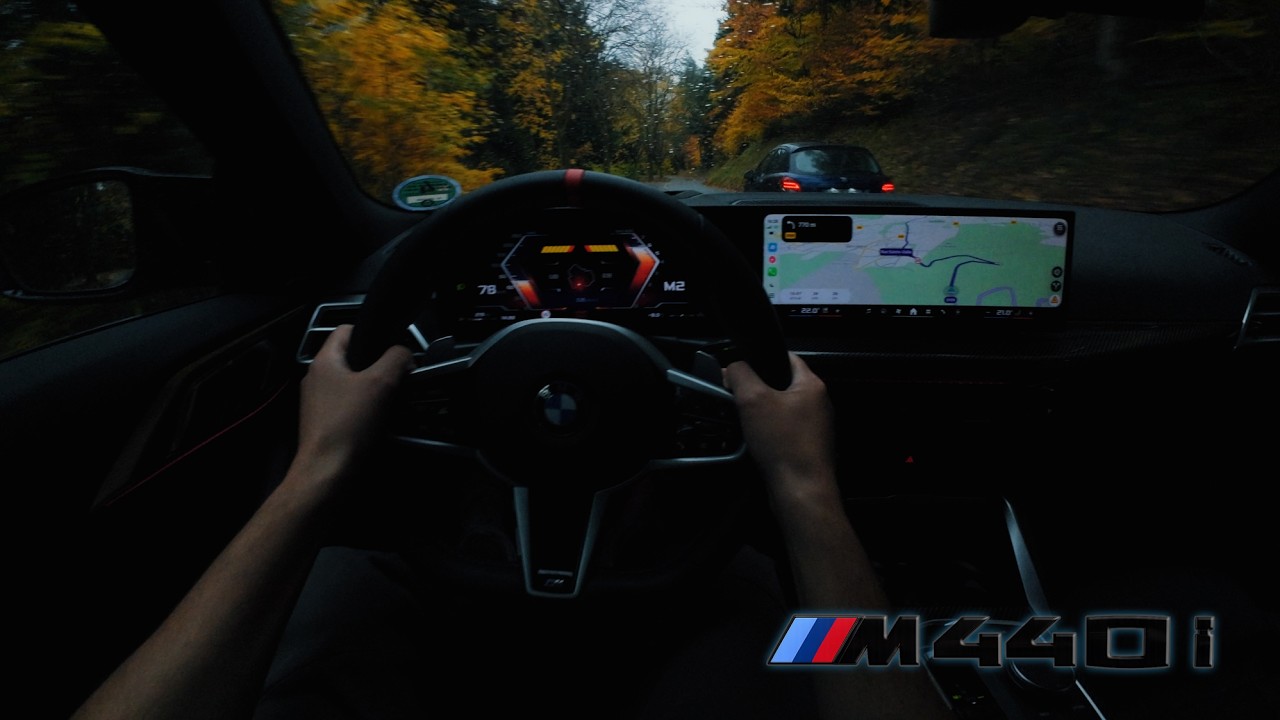 2025 BMW M440i // Pure Raw Sound in the MOUNTAINS // Downhill #4k #asmr