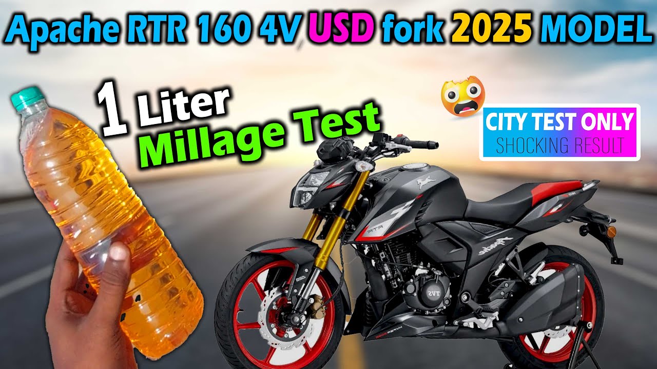 💥 TVS APACHE RTR 160 4V USD FORKS 2025 MILEAGE TEST🤯பாக்கலாம் வாங்க💢 | தமிழில் | Alphones Kathai