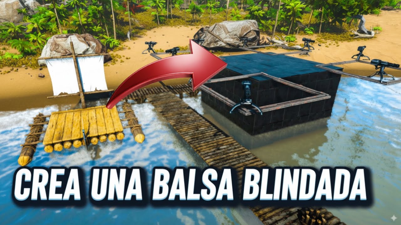 Cómo hacer balsa BLINDADA en Ark Ultimate Mobile Edition 