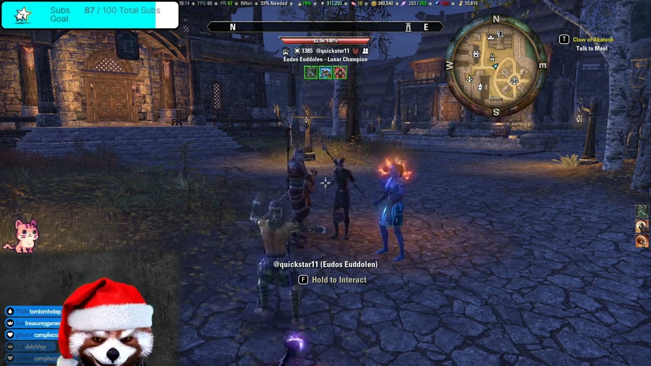 Tianlein plays ESO (620) - ESO & 4 year Twitch partner Anniversary Celebration