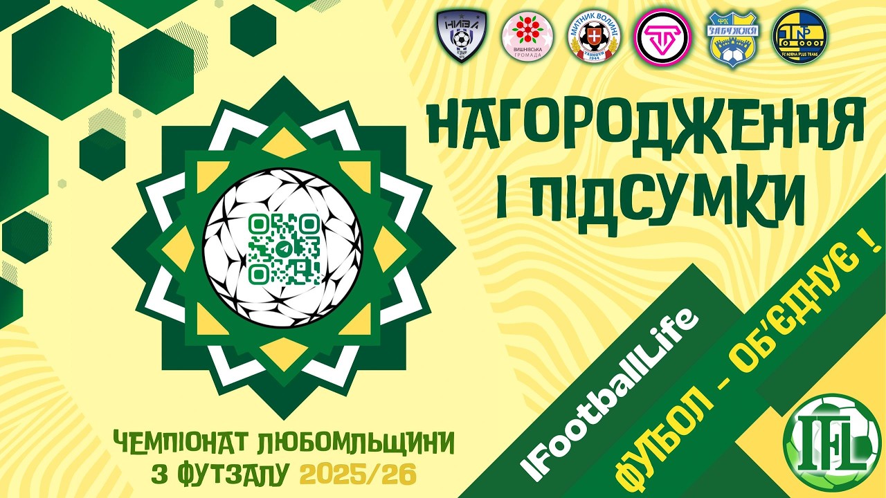 Чемпіонат Любомльщини з футзалу 2025/26 | Підсумки і нагородження
