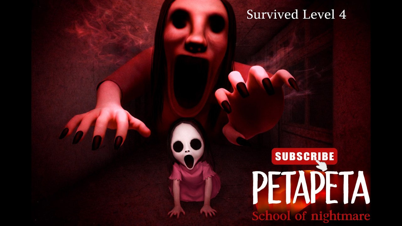 SURVIVED Level 4 ❤️ | ROBLOX - PETAPETA SCHOOL OF NIGHTMARE 💀
