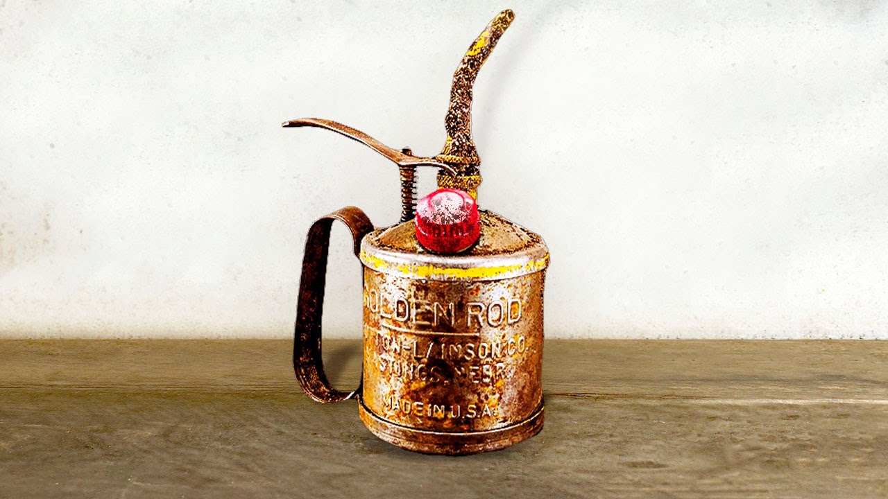 Rusted Antique Oil Can - Restoration Miracle