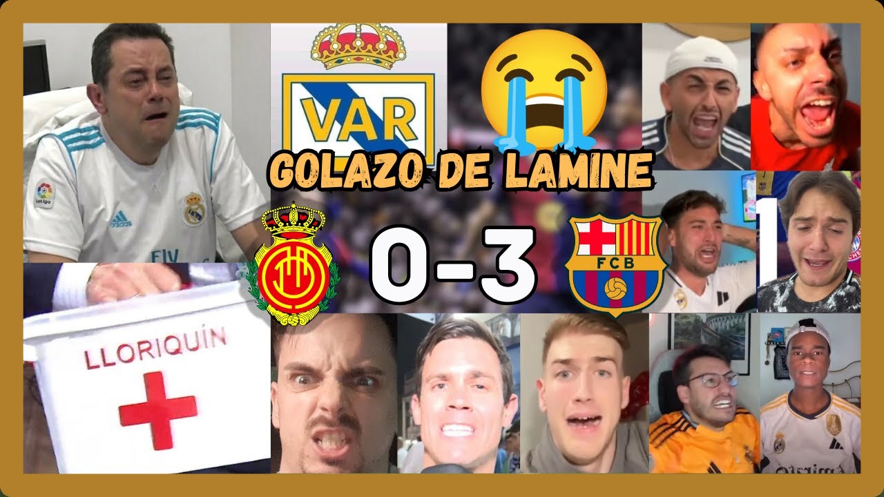 🔥🤣MEJORES LLOROS MADRIDISTAS EN EL MALLORCA 0 BARCELONA 3 (MADRIDISTAS ENFADADOS POR EL ARBITRAJE)🔵🔴