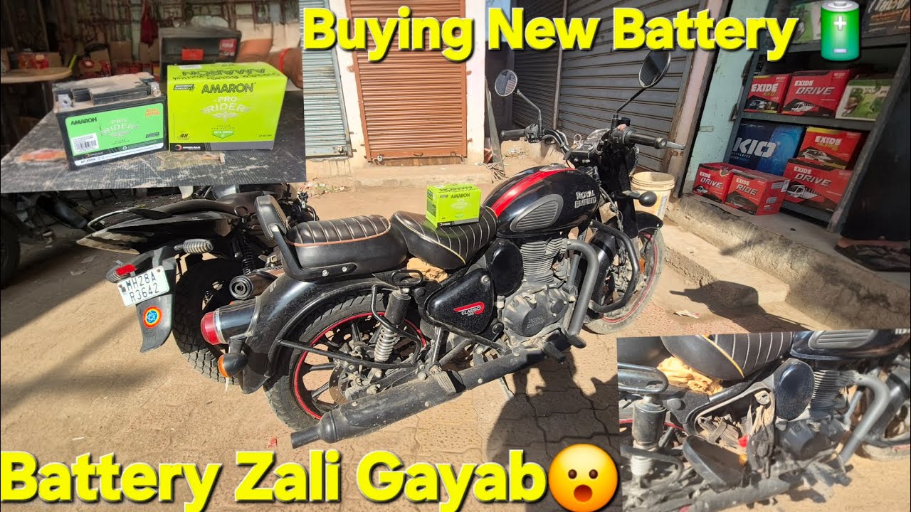 New Battery For Royal Enfield Classic 350/Bullet 🔋Old Battery Zali Gayab😮